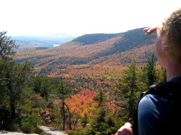 Peak Fall Colors Along the Middle Sister Trail, Mt. Chocorua, NH, October 2008.  