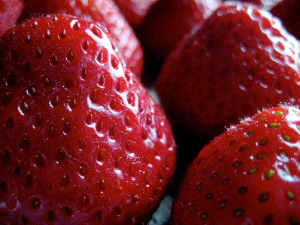Fresh Strawberries for Freezing