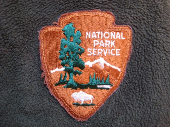 Embroidered emblem of the National Park Service.