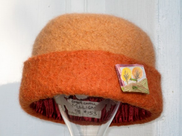 CCM Felt Hat #153 of 2008 CCM Felt Hat #153 of 2008, with Jane Kaufmann raku landscape button.