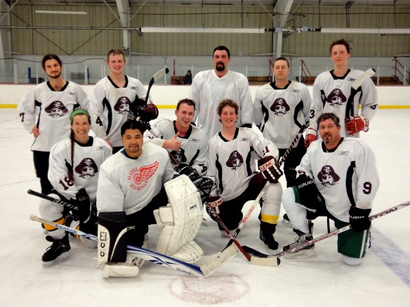 The 2012 Men's Mudleague expansion hockey team, the Pirates.  