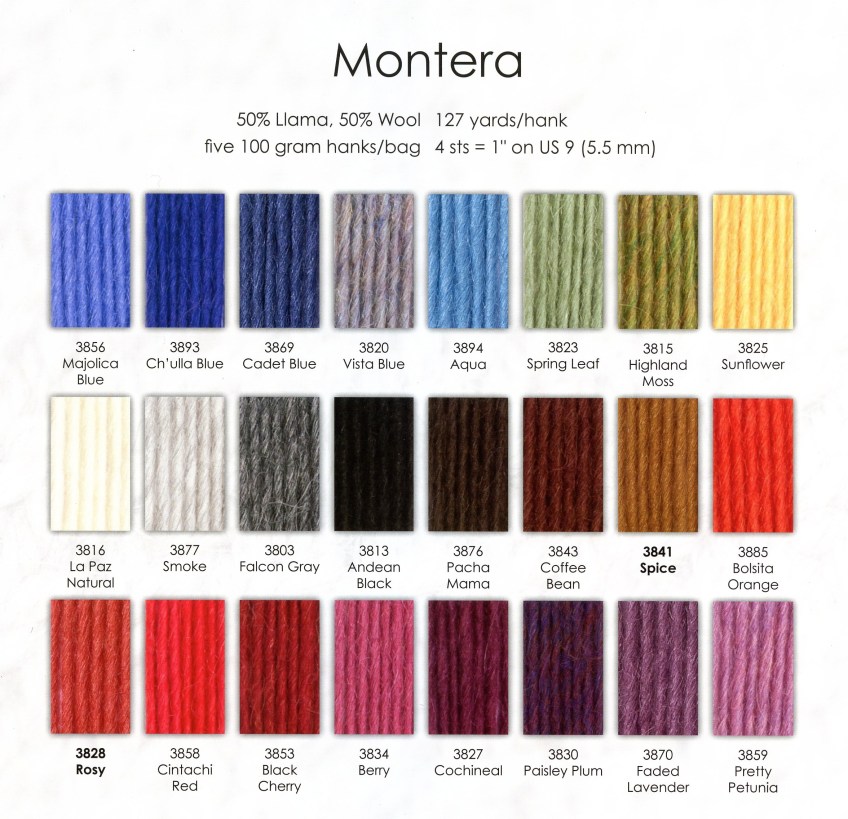 New 2013 Color Card for Montera Yarn