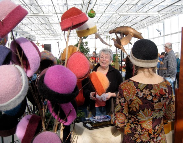 I love meeting the people who love my embroidered felt hats!