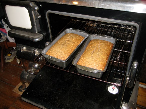 Loaves are fully cooked when golden brown & slightly cracked on top.