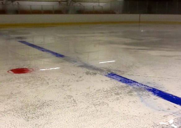 Once the compressors are turned off, the ice melts quickly...
